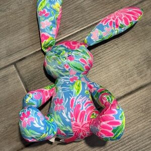 Lilly Pulitzer Colorful Floral Stuffed Bunny